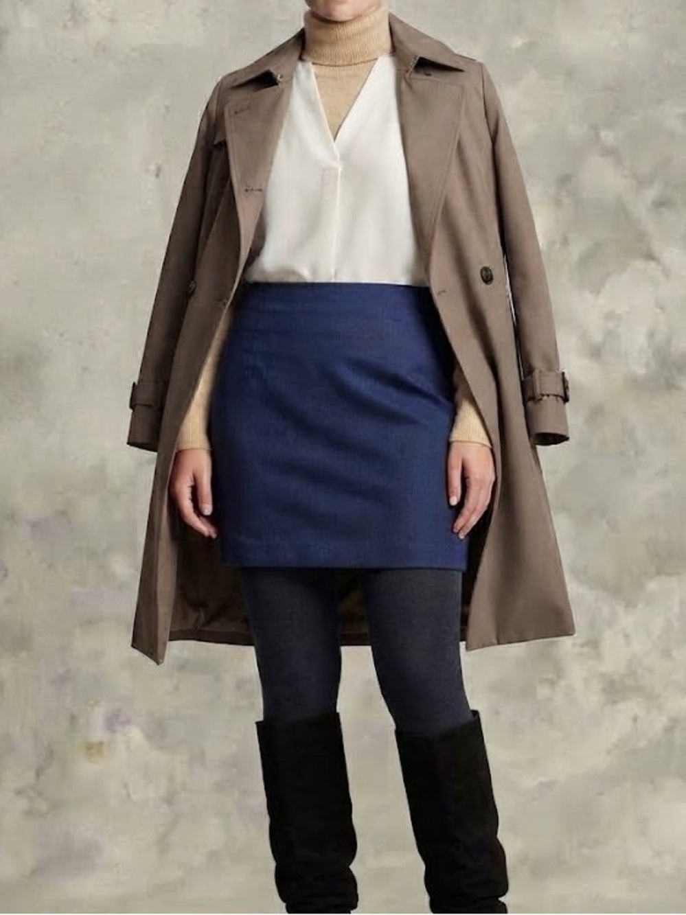 Simons Blue A-Line Skirt Size 12 New